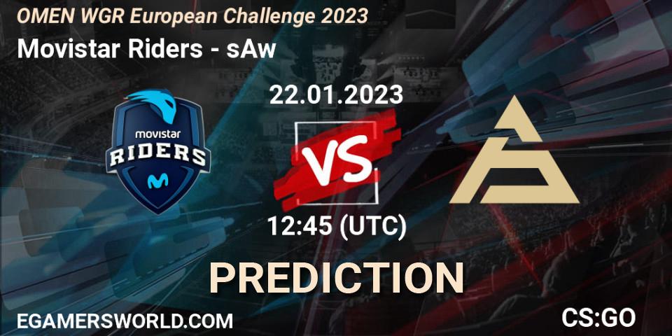 Pronóstico Movistar Riders - sAw. 22.01.2023 at 12:45, Counter-Strike (CS2), OMEN WGR European Challenge 2023