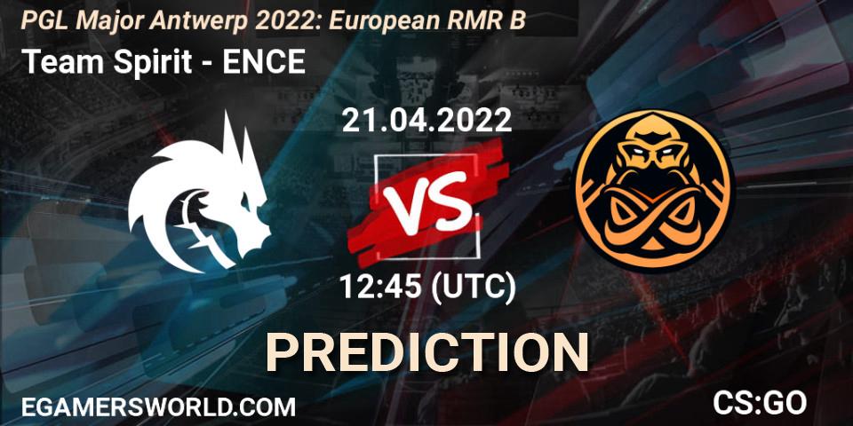 Pronóstico Team Spirit - ENCE. 21.04.2022 at 12:45, Counter-Strike (CS2), PGL Major Antwerp 2022: European RMR B
