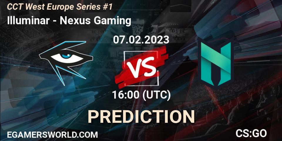 Pronóstico Illuminar - Nexus Gaming. 07.02.23, CS2 (CS:GO), CCT West Europe Series #1