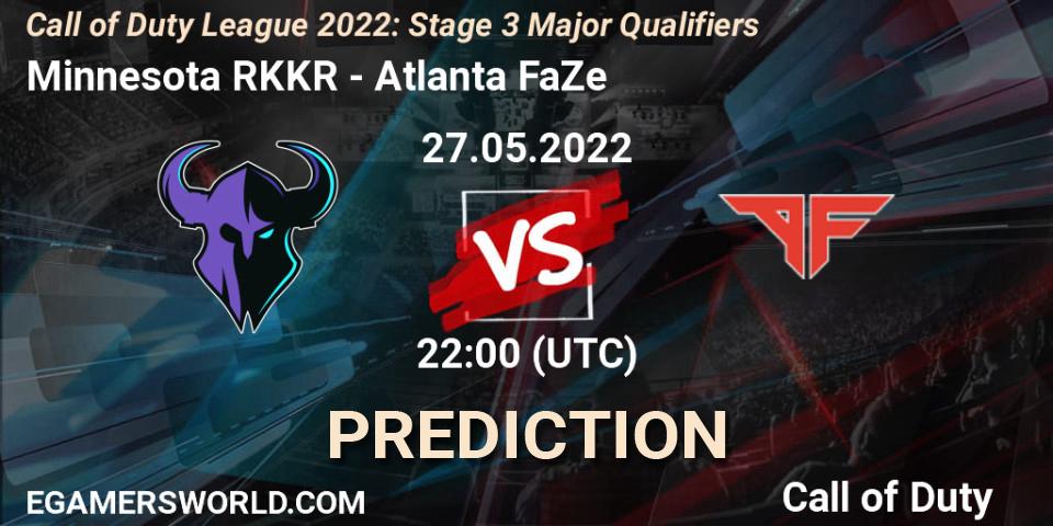 Pronóstico Minnesota RØKKR - Atlanta FaZe. 27.05.2022 at 22:00, Call of Duty, Call of Duty League 2022: Stage 3