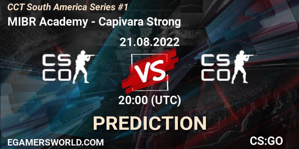 Pronóstico MIBR Academy - Capivara Strong. 21.08.2022 at 20:00, Counter-Strike (CS2), CCT South America Series #1