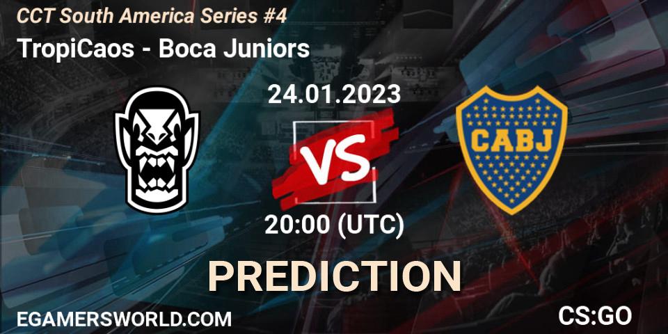 Pronóstico TropiCaos - Boca Juniors. 24.01.2023 at 20:00, Counter-Strike (CS2), CCT South America Series #4