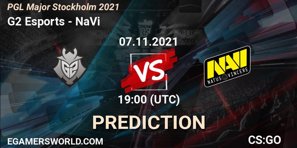 Pronóstico G2 Esports - NaVi. 07.11.2021 at 19:00, Counter-Strike (CS2), PGL Major Stockholm 2021