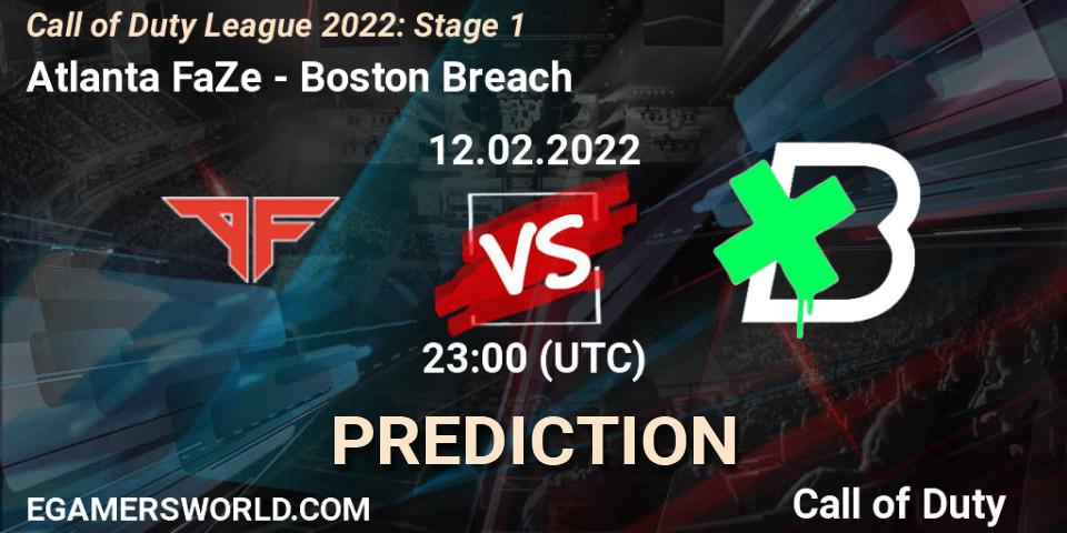 Pronóstico Atlanta FaZe - Boston Breach. 12.02.22, Call of Duty, Call of Duty League 2022: Stage 1