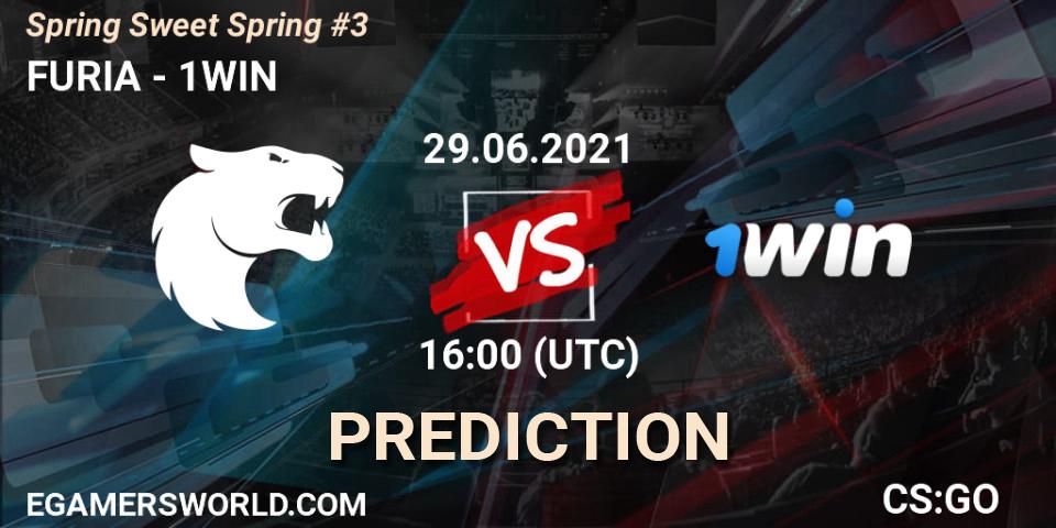Pronóstico FURIA - 1WIN. 29.06.2021 at 16:10, Counter-Strike (CS2), Spring Sweet Spring #3