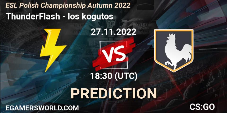 Pronóstico ThunderFlash - los kogutos. 27.11.22, CS2 (CS:GO), ESL Polish Championship Autumn 2022