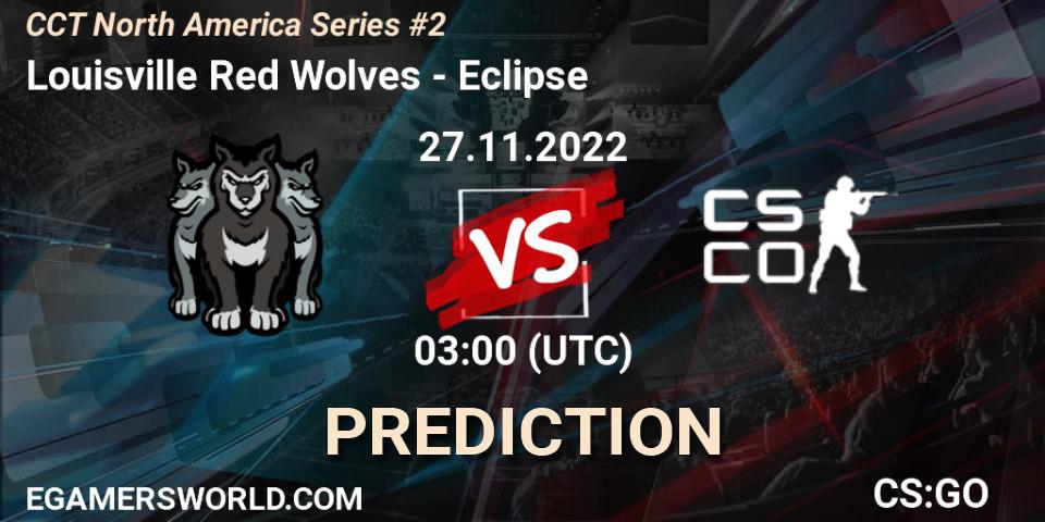 Pronóstico Louisville Red Wolves - Eclipse. 27.11.22, CS2 (CS:GO), CCT North America Series #2