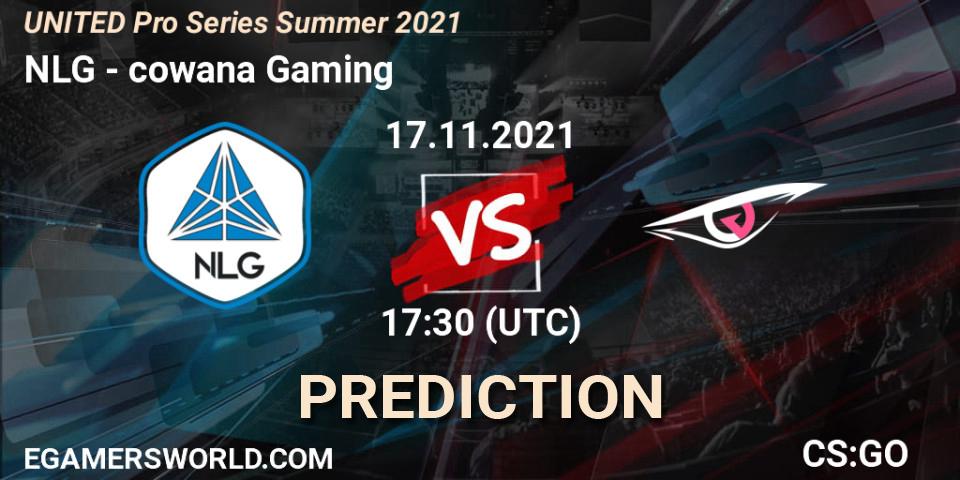 Pronóstico NLG - cowana Gaming. 17.11.2021 at 17:10, Counter-Strike (CS2), UNITED Pro Series Summer 2021