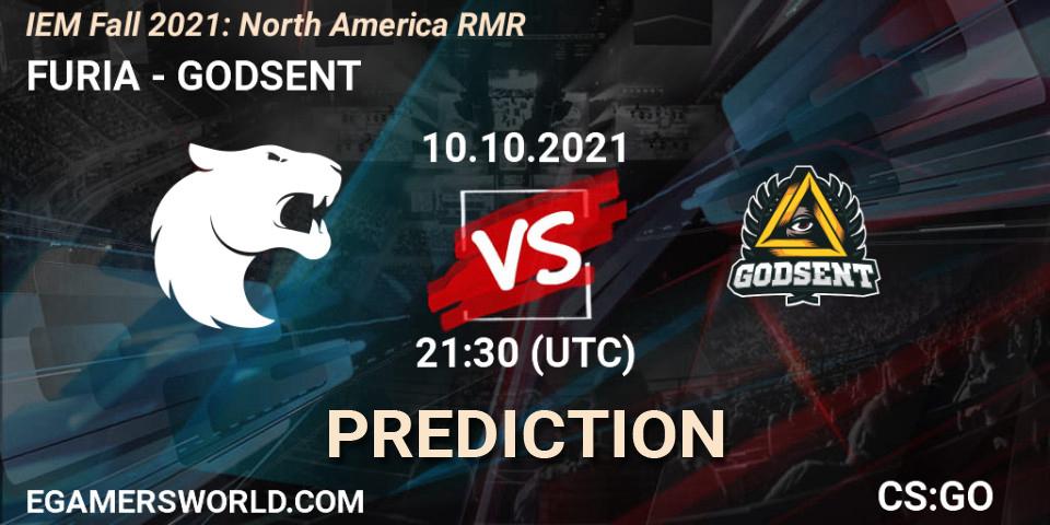 Pronóstico FURIA - GODSENT. 10.10.2021 at 21:30, Counter-Strike (CS2), IEM Fall 2021: North America RMR