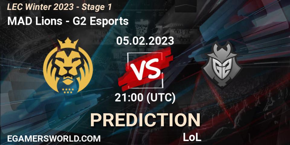 Pronóstico MAD Lions - G2 Esports. 06.02.2023 at 20:00, LoL, LEC Winter 2023 - Stage 1