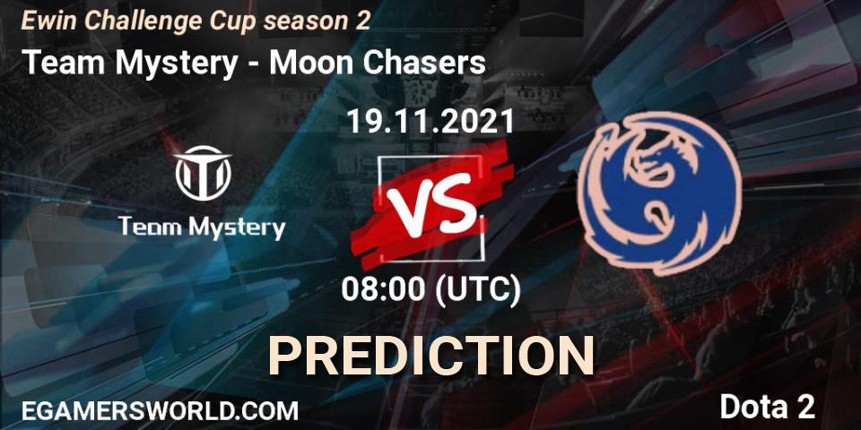 Pronóstico Team Mystery - Moon Chasers. 19.11.2021 at 08:43, Dota 2, Ewin Challenge Cup season 2