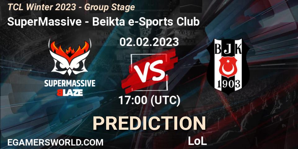 Pronóstico SuperMassive - Beşiktaş e-Sports Club. 02.02.23, LoL, TCL Winter 2023 - Group Stage