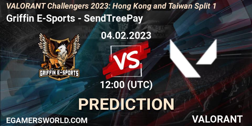 Pronóstico Griffin E-Sports - SendTreePay. 04.02.23, VALORANT, VALORANT Challengers 2023: Hong Kong and Taiwan Split 1