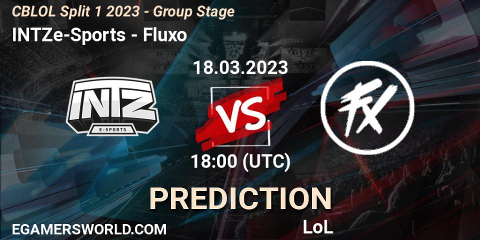 Pronóstico INTZ e-Sports - Fluxo. 18.03.2023 at 18:00, LoL, CBLOL Split 1 2023 - Group Stage