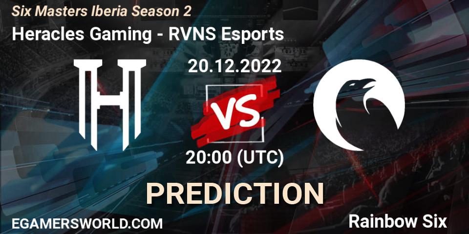 Pronóstico Heracles Gaming - RVNS Esports. 20.12.2022 at 20:00, Rainbow Six, Six Masters Iberia Season 2