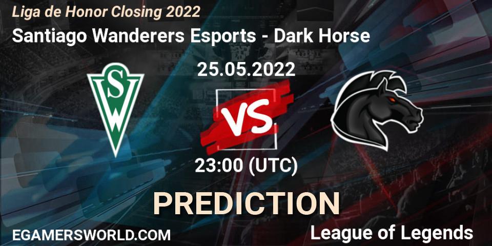 Pronóstico Santiago Wanderers Esports - Dark Horse. 25.05.2022 at 23:00, LoL, Liga de Honor Closing 2022