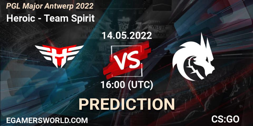 Pronóstico Heroic - Team Spirit. 14.05.22, CS2 (CS:GO), PGL Major Antwerp 2022