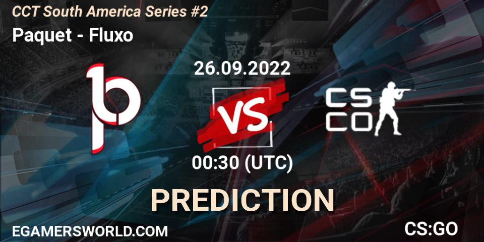 Pronóstico Paquetá - Fluxo. 26.09.2022 at 01:10, Counter-Strike (CS2), CCT South America Series #2