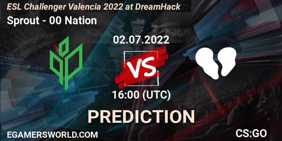 Pronóstico Sprout - 00 Nation. 02.07.2022 at 16:10, Counter-Strike (CS2), ESL Challenger Valencia 2022 at DreamHack