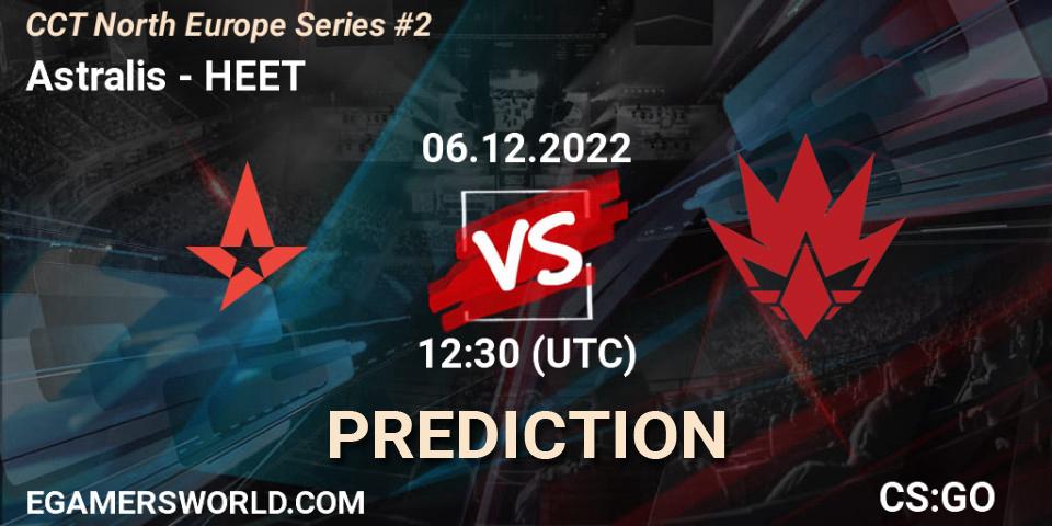 Pronóstico Astralis - HEET. 06.12.2022 at 13:40, Counter-Strike (CS2), CCT North Europe Series #2