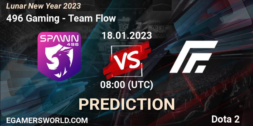 Pronóstico 496 Gaming - Team Flow. 18.01.2023 at 08:53, Dota 2, Lunar New Year 2023