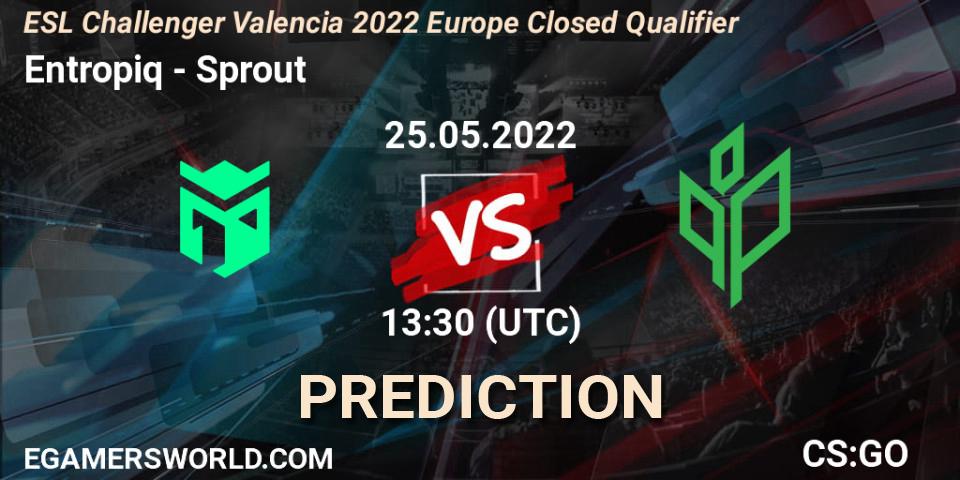 Pronóstico Entropiq - Sprout. 25.05.2022 at 13:30, Counter-Strike (CS2), ESL Challenger Valencia 2022 Europe Closed Qualifier