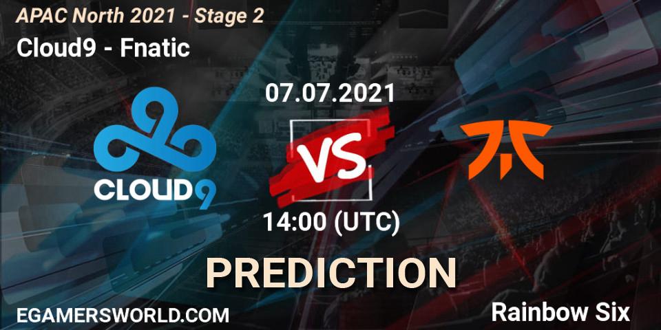 Pronóstico Cloud9 - Fnatic. 07.07.2021 at 14:00, Rainbow Six, APAC North 2021 - Stage 2