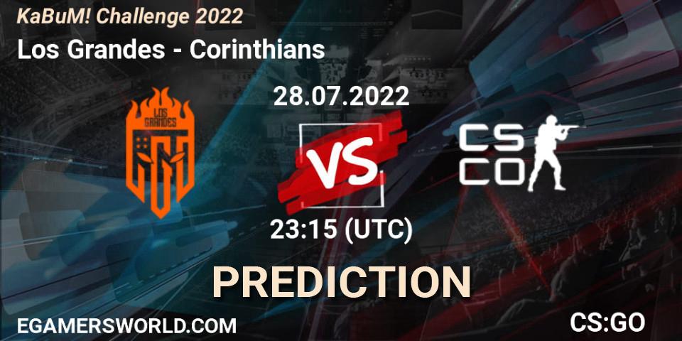 Pronóstico Los Grandes - Corinthians. 28.07.2022 at 23:20, Counter-Strike (CS2), KaBuM! Challenge 2022