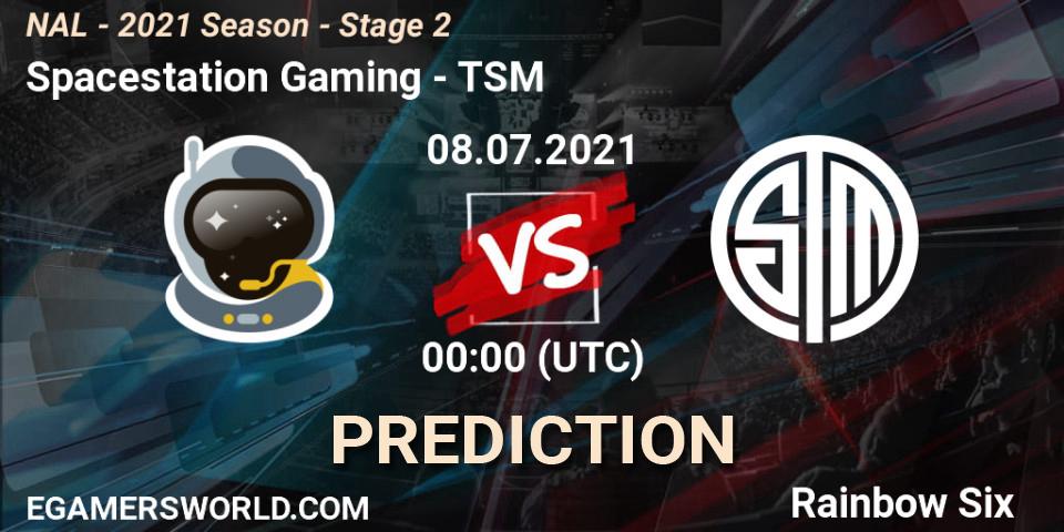 Pronóstico Spacestation Gaming - TSM. 08.07.2021 at 00:30, Rainbow Six, NAL - 2021 Season - Stage 2