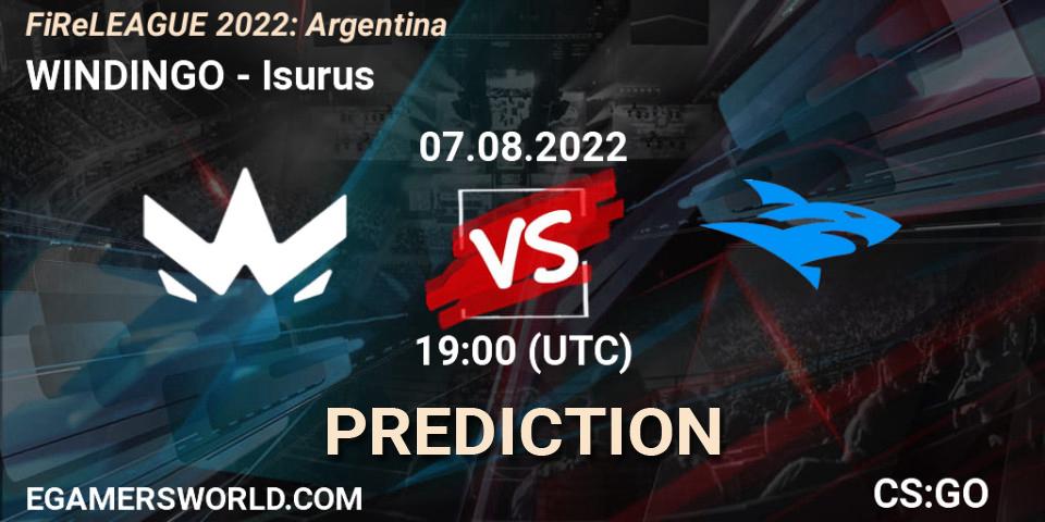 Pronóstico WINDINGO - Isurus. 07.08.2022 at 19:15, Counter-Strike (CS2), FiReLEAGUE 2022: Argentina