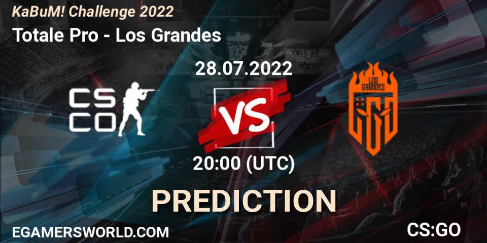 Pronóstico Totale Pro - Los Grandes. 28.07.2022 at 20:00, Counter-Strike (CS2), KaBuM! Challenge 2022
