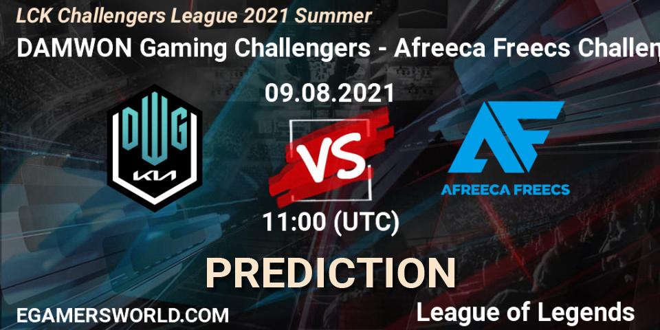 Pronóstico DAMWON Gaming Challengers - Afreeca Freecs Challengers. 09.08.2021 at 11:20, LoL, LCK Challengers League 2021 Summer