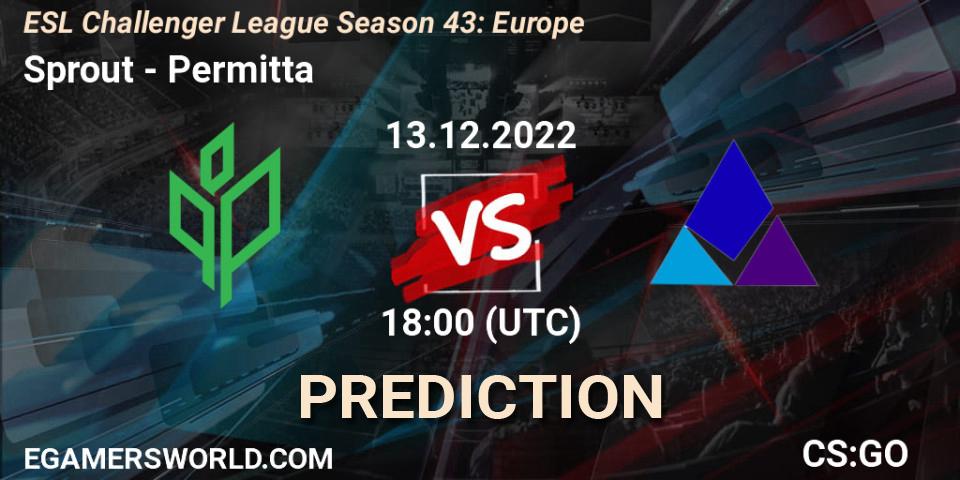 Pronóstico Sprout - Permitta. 13.12.22, CS2 (CS:GO), ESL Challenger League Season 43: Europe