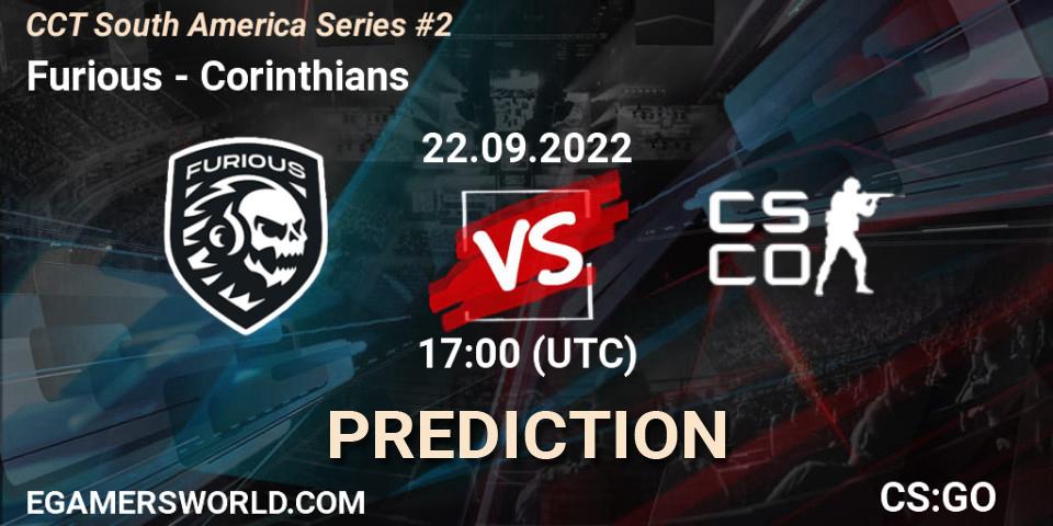 Pronóstico Furious - Corinthians. 22.09.2022 at 17:40, Counter-Strike (CS2), CCT South America Series #2