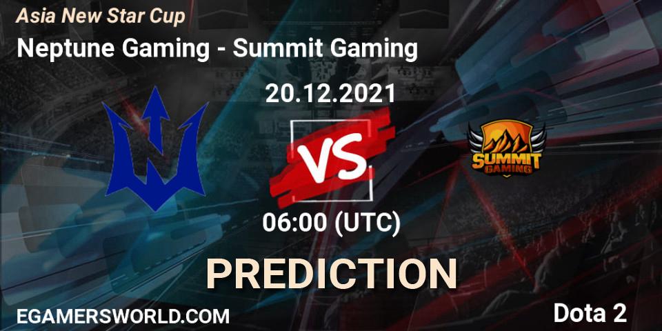 Pronóstico Neptune Gaming - Summit Gaming. 20.12.2021 at 06:48, Dota 2, Asia New Star Cup