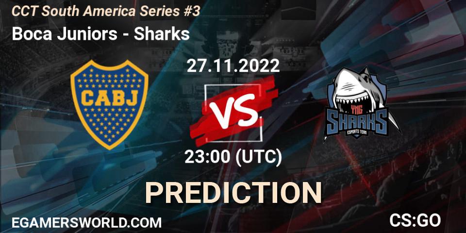 Pronóstico Boca Juniors - Sharks. 28.11.22, CS2 (CS:GO), CCT South America Series #3