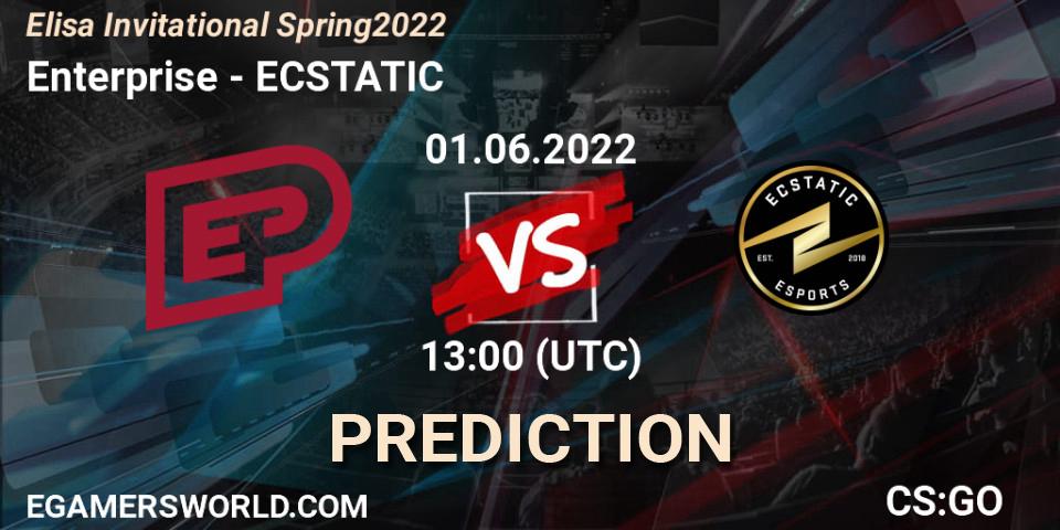Pronóstico Enterprise - ECSTATIC. 01.06.2022 at 13:00, Counter-Strike (CS2), Elisa Invitational Spring 2022