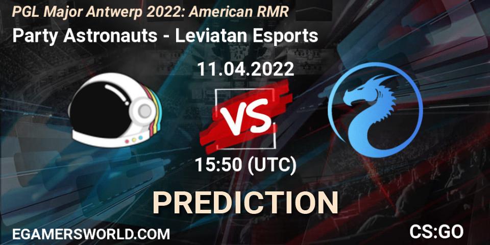 Pronóstico Party Astronauts - Leviatan Esports. 11.04.2022 at 15:50, Counter-Strike (CS2), PGL Major Antwerp 2022: American RMR