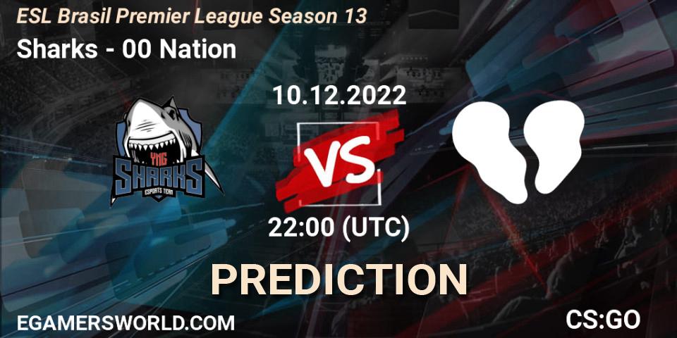 Pronóstico Sharks - 00 Nation. 10.12.2022 at 22:00, Counter-Strike (CS2), ESL Brasil Premier League Season 13