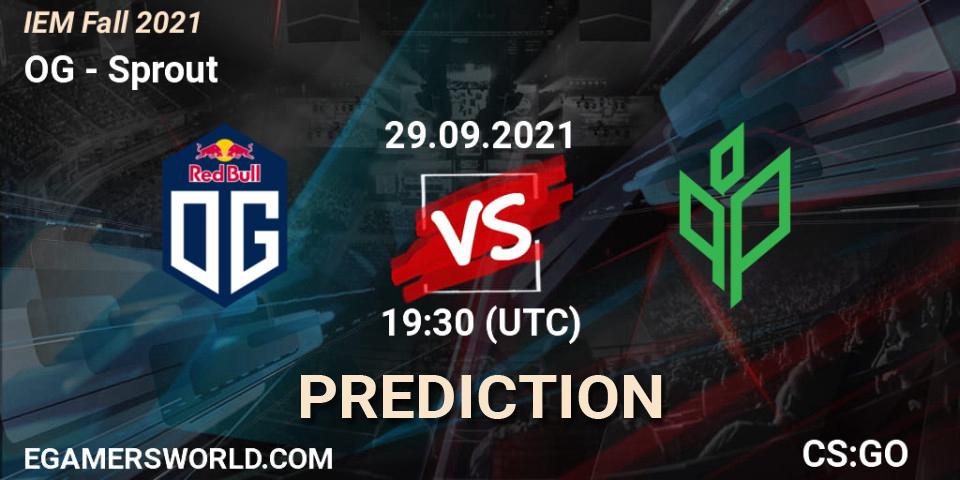 Pronóstico OG - Sprout. 29.09.2021 at 20:15, Counter-Strike (CS2), IEM Fall 2021: Europe RMR