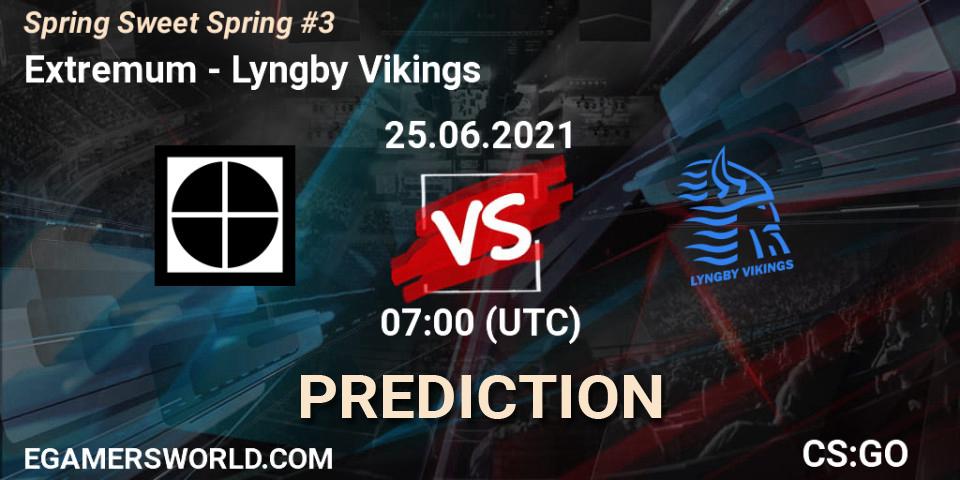 Pronóstico Extremum - Lyngby Vikings. 25.06.21, CS2 (CS:GO), Spring Sweet Spring #3