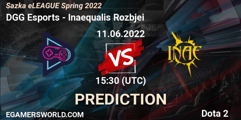Pronóstico DGG Esports - Inaequalis Rozbíječi. 11.06.2022 at 15:09, Dota 2, Sazka eLEAGUE Spring 2022