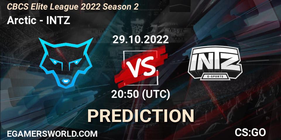 Pronóstico Arctic - INTZ. 29.10.2022 at 21:15, Counter-Strike (CS2), CBCS Elite League 2022 Season 2