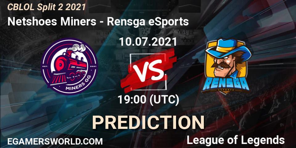 Pronóstico Netshoes Miners - Rensga eSports. 10.07.2021 at 19:00, LoL, CBLOL Split 2 2021