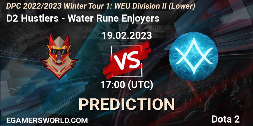 Pronóstico D2 Hustlers - Water Rune Enjoyers. 19.02.23, Dota 2, DPC 2022/2023 Winter Tour 1: WEU Division II (Lower)