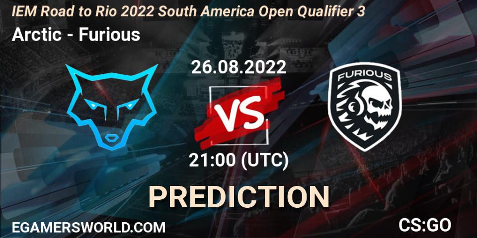 Pronóstico Arctic - Furious. 26.08.2022 at 21:10, Counter-Strike (CS2), IEM Road to Rio 2022 South America Open Qualifier 3