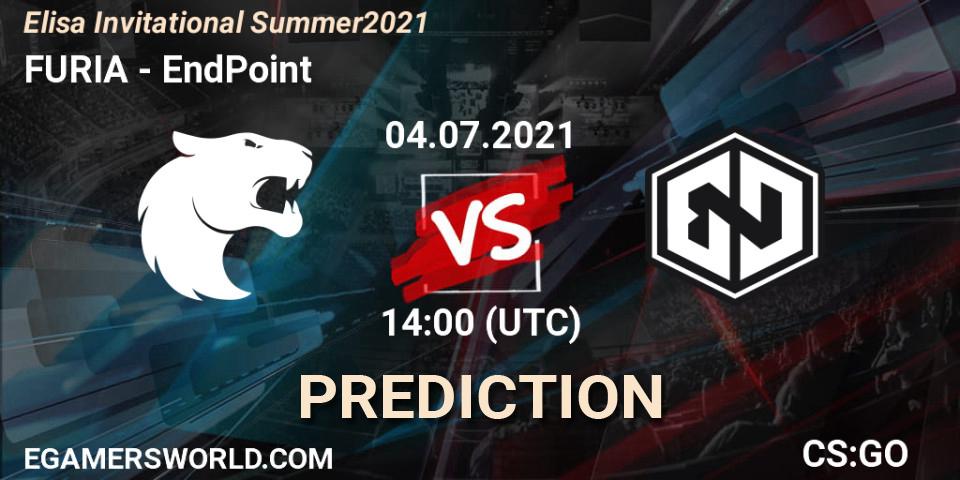 Pronóstico FURIA - EndPoint. 04.07.2021 at 14:00, Counter-Strike (CS2), Elisa Invitational Summer 2021