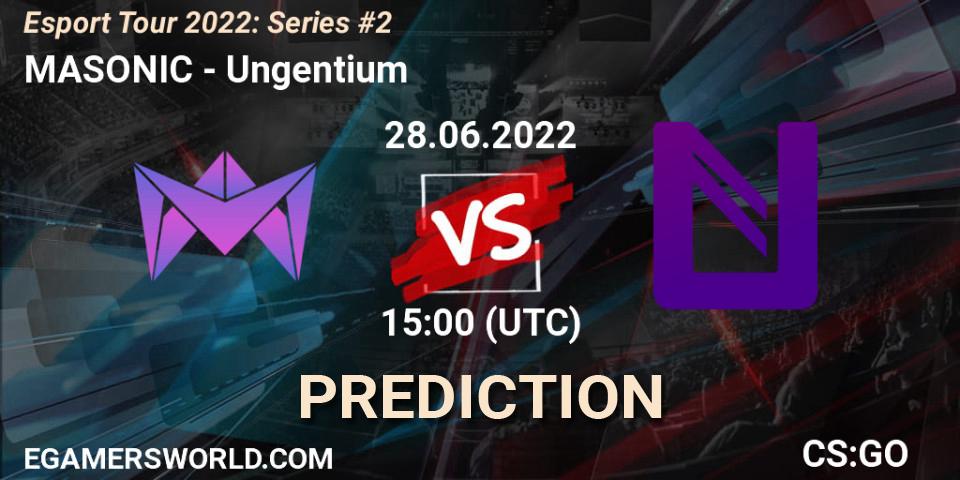Pronóstico MASONIC - Ungentium. 29.06.2022 at 07:00, Counter-Strike (CS2), Esport Tour 2022: Series #2