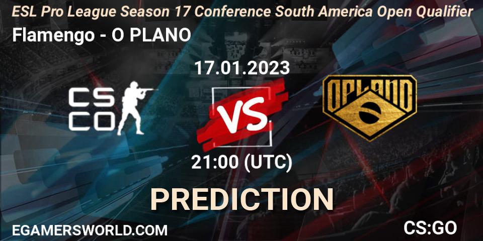 Pronóstico Flamengo - O PLANO. 17.01.2023 at 21:00, Counter-Strike (CS2), ESL Pro League Season 17 Conference South America Open Qualifier