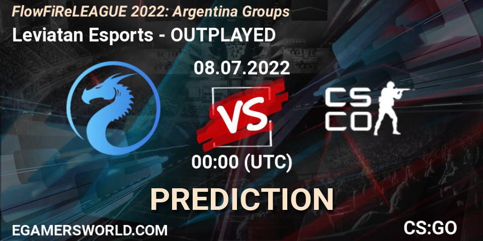 Pronóstico Leviatan Esports - OUTPLAYED. 08.07.2022 at 00:00, Counter-Strike (CS2), FlowFiReLEAGUE 2022: Argentina Groups